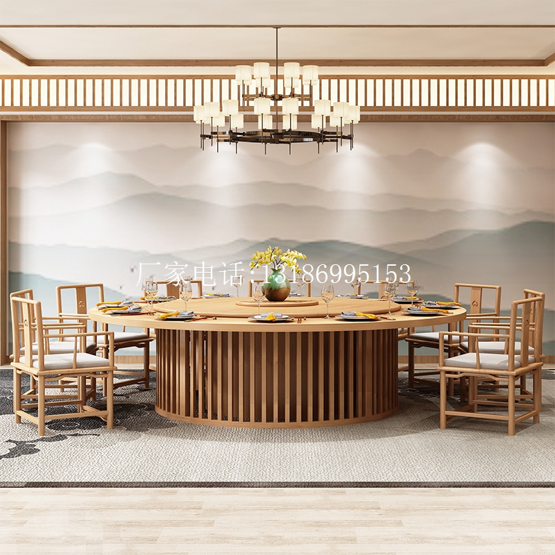 新中式酒店餐桌--6518