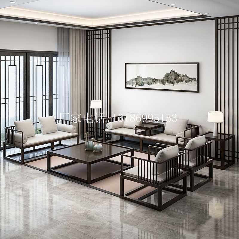 新中式沙发组合--8147(图1)