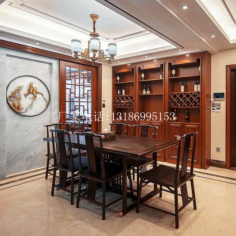 新中式餐桌椅组合--8336(图1)