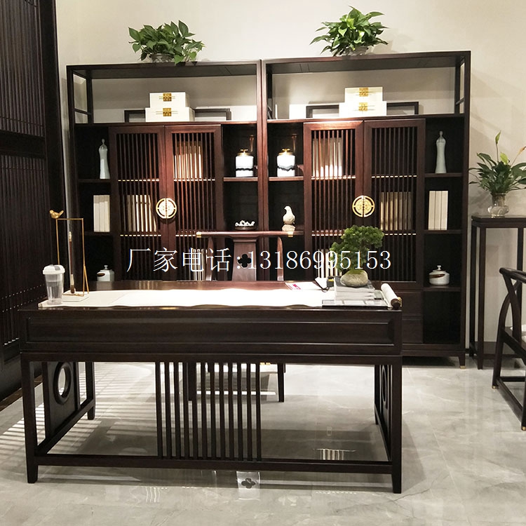 新中式书桌椅组合--8542(图1)