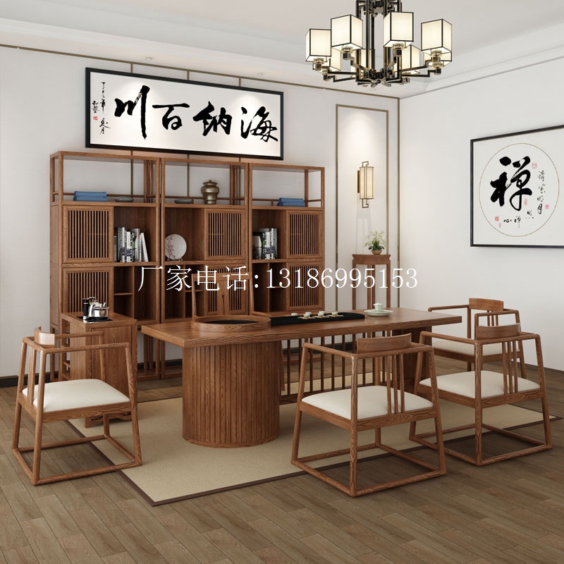 新中式茶桌椅组合--8440(图1)