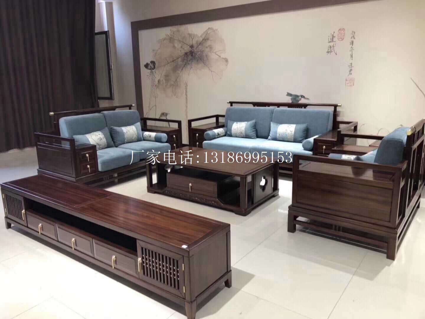 新中式沙发组合--8135(图1)