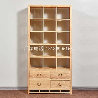 新中式博古架书架--9355(图1)